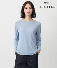 J.PRESS LADIES 【WEB限定】シアーストレッチフライス クルーネック シアー カットソー