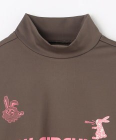 PW CIRCULUS 【吸水速乾 / UV遮蔽率99.5% UVカット / ストレッチ】【WOMEN】ラビットグラフィック ロングスリーブモックT ゴルフウェア レディース