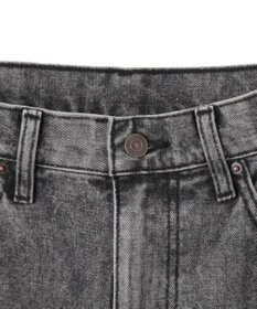 WEGO 【新色追加/美脚/XSSMLサイズ展開】ストレートデニムパンツ