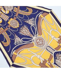 Marca 【Marcaオリジナル】バイカラーベルト シルクツイル 菱形スカーフ