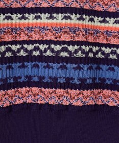 GRACE CONTINENTAL ボーダーパフニットトップ