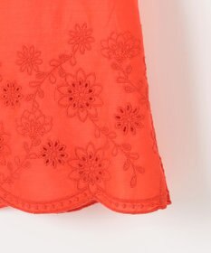 自由区 【カタログ掲載・接触冷感・洗える】エンブロイダリーローンシャツ ブラウス