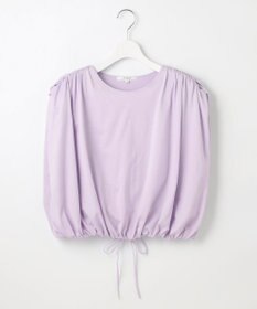 23区 【SLOW/一部店舗限定】ファインゲージ ギャザー Tシャツ