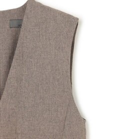 uncrave ウォッシャブルウールライクツイル ジレ