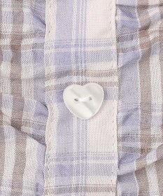 ANY KIDS 【洗濯機可能】2WAY チェックブラウス