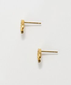 Phoebe 〈金属アレルギー対応〉グロッシーミニホースシューピアス　ゴールド　ステンレス/馬蹄/蹄鉄/ラッキーモチーフ/ギフト/プレゼント