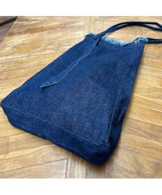 woadblue 【157】DENIM TIE TOTE デニムトートバッグ ダークブルー