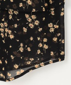 組曲 L シフォンオーガンプリント ティアードブラウス