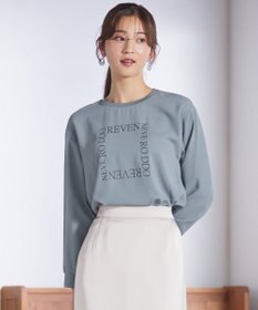 ANY SIS 【洗える】ジョーゼットロゴＴ ブラウス