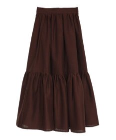 Green Parks ・ＥＬＥＮＣＡＲＥ　ＤＵＥ　リネンライクティアードスカー