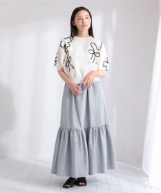 Green Parks ・ＥＬＥＮＣＡＲＥ　ＤＵＥ　リネンライクティアードスカー