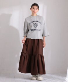 Green Parks ・ＥＬＥＮＣＡＲＥ　ＤＵＥ　リネンライクティアードスカー