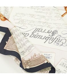 Marca 【伝統横濱スカーフ】モーツァルト  小判 シルクツイル スカーフ