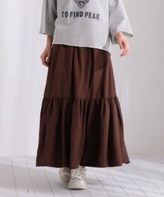 Green Parks ・ＥＬＥＮＣＡＲＥ　ＤＵＥ　リネンライクティアードスカー