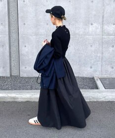 Green Parks AnriettMusee  リブニットドッキングワンピース