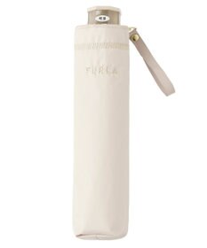 MOONBAT FURLA 晴雨兼用日傘 折りたたみ傘 ジッパー刺繍 ／遮光 遮熱 UV