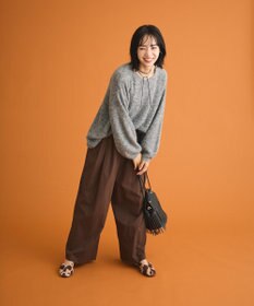 Green Parks シアーゆったりニットプルオーバー