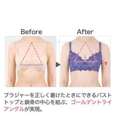 BRADELIS New York 【BRADELIS New York / 育乳補整ブラ・STEP1 集める】ウェンディバックスムーズステップ1ブラ23A2 脇高設計で背中スッキリ