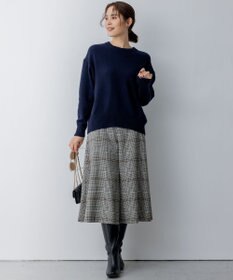 組曲 L カシミヤブレンドバルキープルオーバー ニット