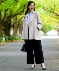 ANY SIS 【2WAY】エレカジストレッチミドルトレンチ コート