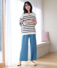 ANY L 【ウエストゴム】イージケア美脚パンツ ワイド