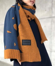 nitorito 【UNISEX】mountain&moon 山と月モチーフ柄 ストール