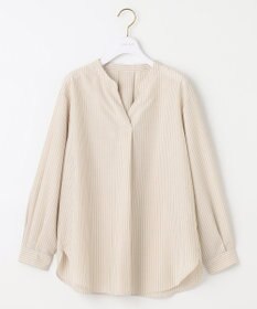 ANY SIS L 【AIコラボ】スタンドカラースキッパー ブラウス