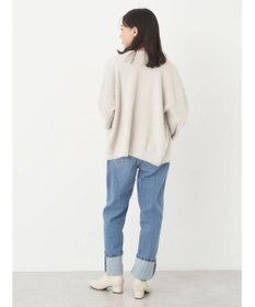 earth music&ecology ミニシャギーＶネックカーディガン