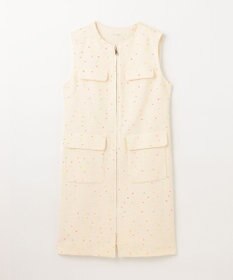 GRACE CONTINENTAL ネオンドットジャガードワンピース