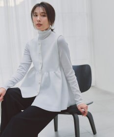 UNFILO 【暖かさ＆着心地の良さで大ヒット】コットンカシミヤ タートルネックカットソー