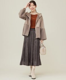 ANY SIS 【洗える】シャイニードットギャザー スカート