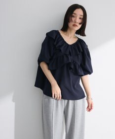 Green Parks ２ｗａｙ　フリルショートスリーブブラウス