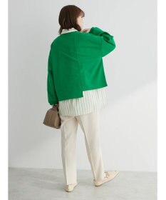 Green Parks コットンＵＳＡミニ裏毛リメイク風プルオーバー