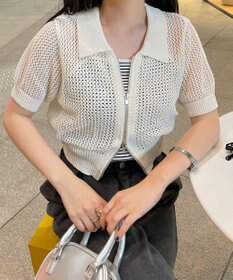 WEGO WZIPニットカーデ