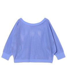 Chacott 【ノーソーイングニット】7分袖メッシュニットTシャツ