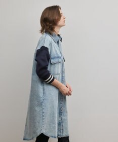 GRACE CONTINENTAL ニットスリーブデニムワンピース