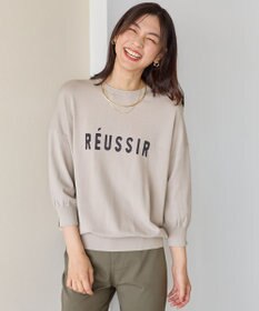 ANY インターシャロゴニットプルオーバー