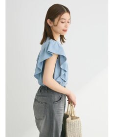 Green Parks ・ＳＵＧＡＲ　ＳＰＯＯＮ＜ＣＯＯＬ＞ラッフルスリーブＴＥＥ