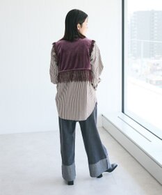 CRAFT STANDARD BOUTIQUE ベロアレース付きベスト
