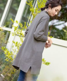 Tiaclasse L 【洗える】体型カバーも叶うMIX糸ニットチュニック