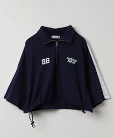 WEGO 刺繍ハーフジップT