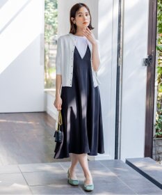 組曲 【前後着用可】MINAレーシーニット カーディガン