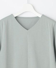 自由区 【洗える】エッセンシャルポンチ Vネックカットソー