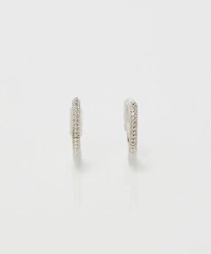 Phoebe 【金属アレルギー対応/痛くないシリーズ】グリッターメタルライトフィットイヤリング　シルバー