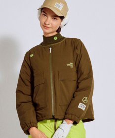 PW CIRCULUS 【撥水加工 / ストレッチ】【WOMEN】デタッチャブルキルティング中綿ブルゾン ゴルフウェア レディース