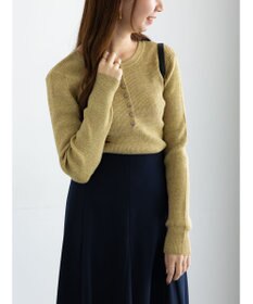 Te chichi ヘンリーネックマーブルニット