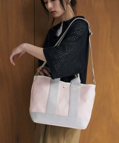 TOPKAPI 【Breath TOPKAPI】スコッチグレイン ネオレザー トート バッグ ショルダー付き M