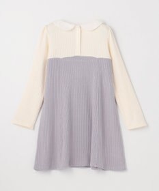 組曲 KIDS 【110-140㎝】バイカラーニットソー ワンピース