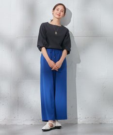 ANY 【接触冷感】シルケットスムース ツイストスリーブトップス