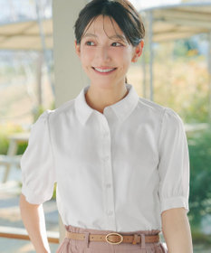 Tiaclasse L 【新色追加】パフスリーブシャツブラウス